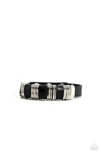 Load image into Gallery viewer, Paparazzi Hardware Hustle - Black Urban Bracelet
