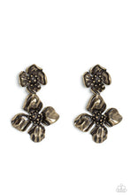 Load image into Gallery viewer, Paparazzi Gilded Grace - Brass Post Earrings
