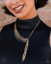 Load image into Gallery viewer, Paparazzi Linear Leap - Gold Necklace
