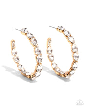 Load image into Gallery viewer, Paparazzi Presidential Pizzazz - Gold Earrings
