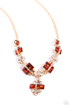 Load image into Gallery viewer, Paparazzi Borderline Bling - Brown Necklace
