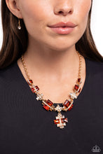 Load image into Gallery viewer, Paparazzi Borderline Bling - Brown Necklace
