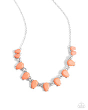 Load image into Gallery viewer, Paparazzi 2pc. Set: Malibu Marvel - Orange Necklace &amp; Malibu March - Orange Earrings
