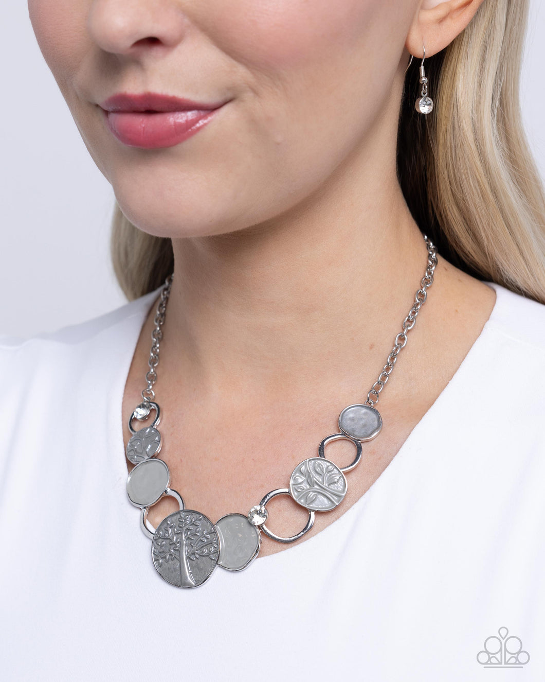 Paparazzi Forest Fling - Silver Necklace