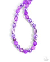 Load image into Gallery viewer, Paparazzi 2pc. Set: Plentiful Pearls - Purple Necklace &amp; Plentiful Pigment - Purple Bracelet
