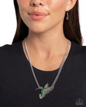 Load image into Gallery viewer, Paparazzi Hummingbird Headline - Green Necklace
