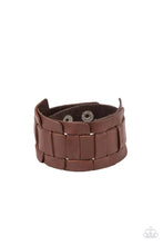 Load image into Gallery viewer, Paparazzi Plainly Plaited - Brown Mens Bracelet
