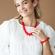 Load image into Gallery viewer, Married 2pc &quot;Happy-GLOW-Lucky&quot; Necklace &amp; Bracelet Set 17*18*19
