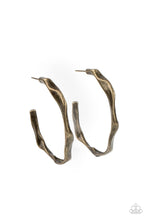 Load image into Gallery viewer, Coveted Curves - Brass Earrings
