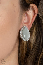 Load image into Gallery viewer, Downright Demure - White Clip-on Earrings
