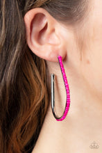 Load image into Gallery viewer, Beaded Bauble - Pink Earrings
