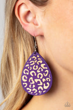 Load image into Gallery viewer, Suburban Jungle - Purple Earrings
