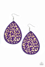 Load image into Gallery viewer, Suburban Jungle - Purple Earrings
