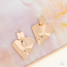 Load image into Gallery viewer, Deceivingly Deco - Gold Earrings
