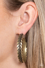 Load image into Gallery viewer, Flew The Nest - Brass Earrings
