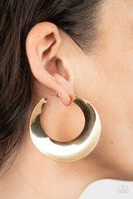 Load image into Gallery viewer, Power Curves - Gold Earrings
