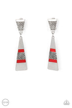 Load image into Gallery viewer, Safari Seeker - Red Clip-Ons Earrings
