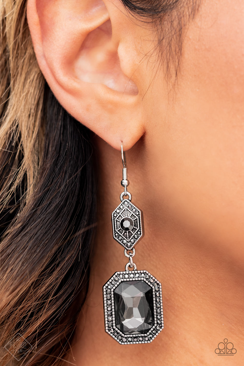 Starry-Eyed Sparkle - Silver Earrings