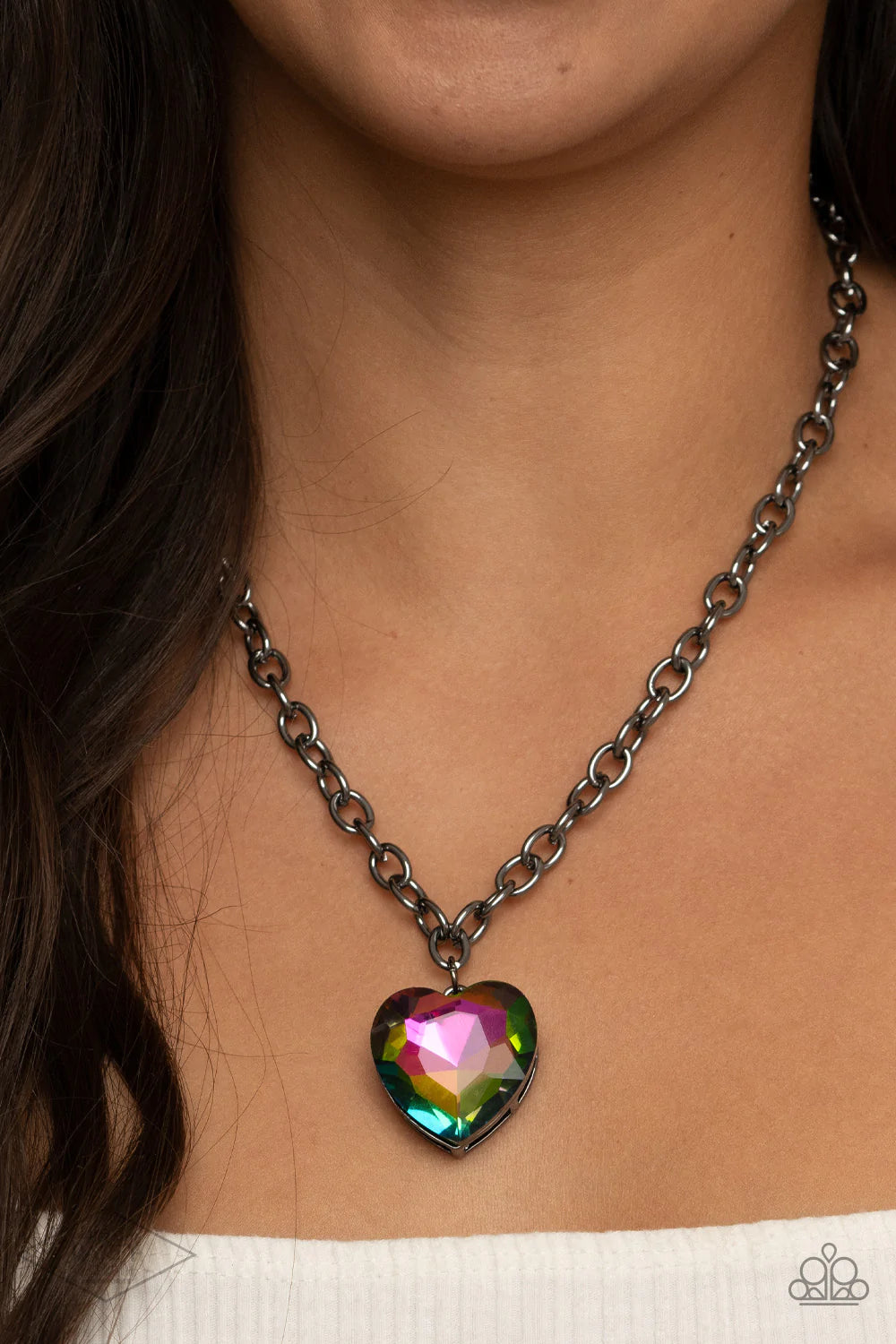 Flirtatiously Flashy - Oil Spill Necklace