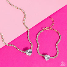 Load image into Gallery viewer, 2pc Set: Flirty Fiancé Necklace &amp; Bedazzled Beauty Bracelet
