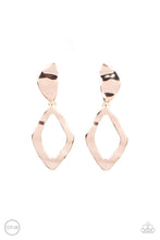 Load image into Gallery viewer, Industrial Gallery - Rose Gold Clip-On Earrings
