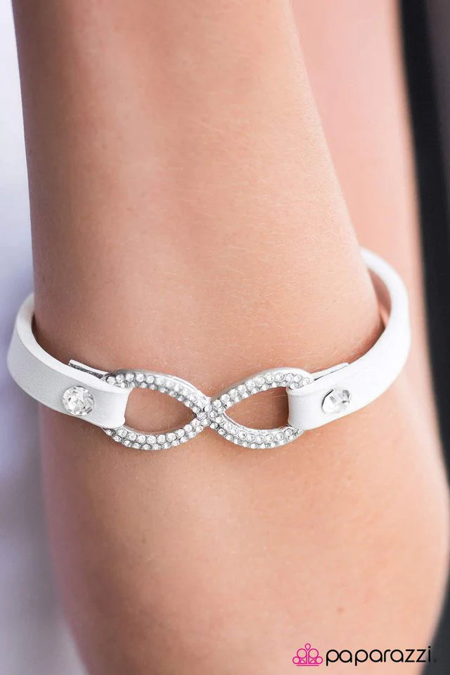 Innocent Till Proven GLITZY! - White Bracelet