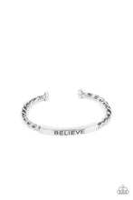 Load image into Gallery viewer, Paparazzi Keep Calm and Believe - Silver Mens Bracelet
