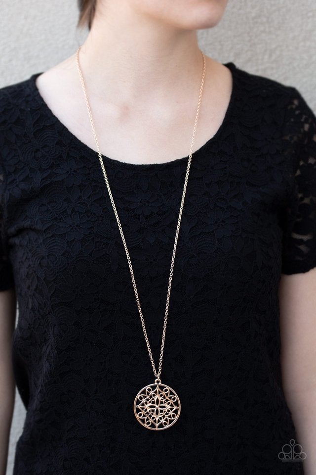 Mandala Melody - Rose Gold Necklace