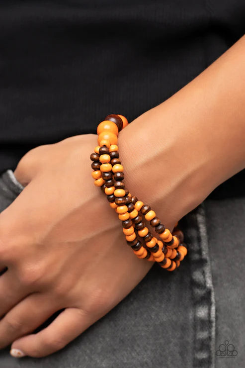 Paparazzi Oceania Oasis - Orange Bracelet