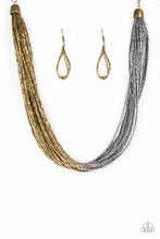 Load image into Gallery viewer, Flashy Fashion - Brass Necklace
