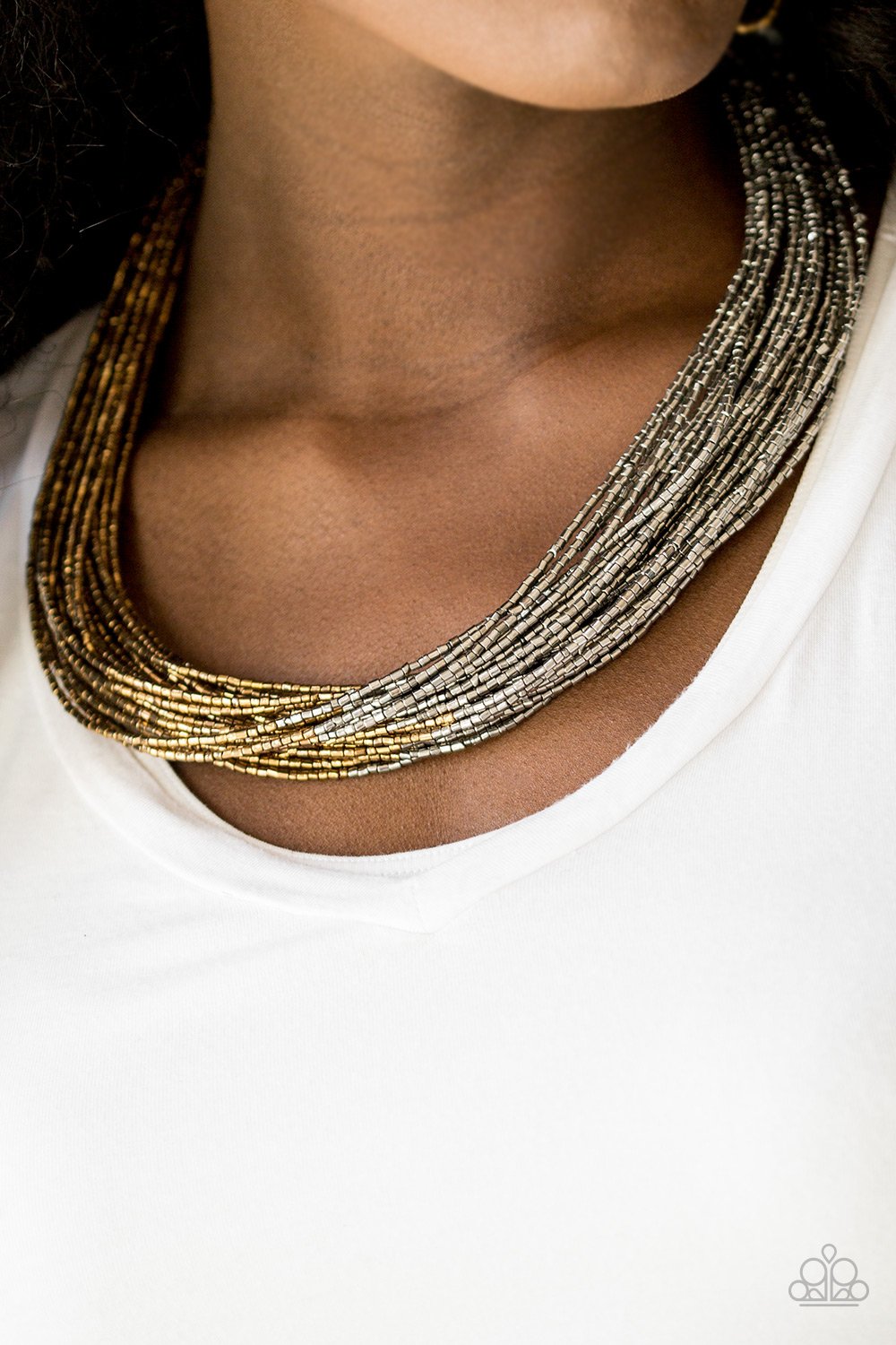 Flashy Fashion - Brass Necklace