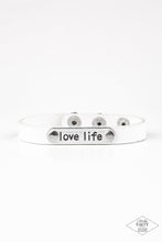 Load image into Gallery viewer, Love Life - White Bracelet
