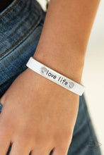 Load image into Gallery viewer, Love Life - White Bracelet
