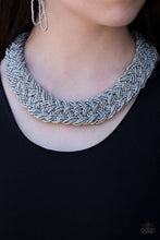 Load image into Gallery viewer, Mesmerizingly Mesopotamia - Silver Necklace
