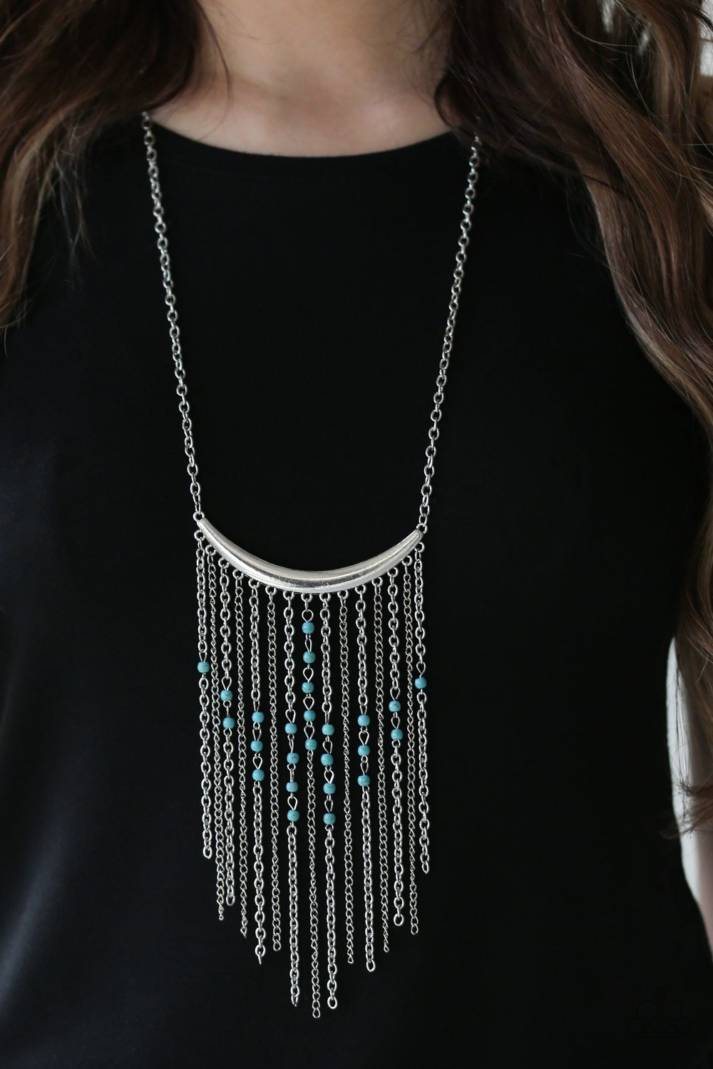 Runaway Rumba - Blue Necklace