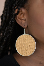 Load image into Gallery viewer, Paparazzi Wonderfully Woven - Brown Earrings
