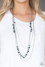 Load image into Gallery viewer, Pearl Pageant None - Blue Necklace
