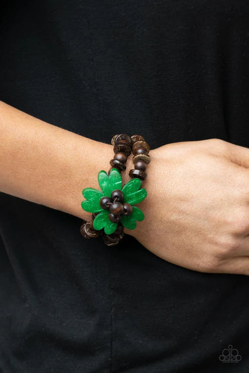 Paparazzi Tropical Flavor - Green Bracelet